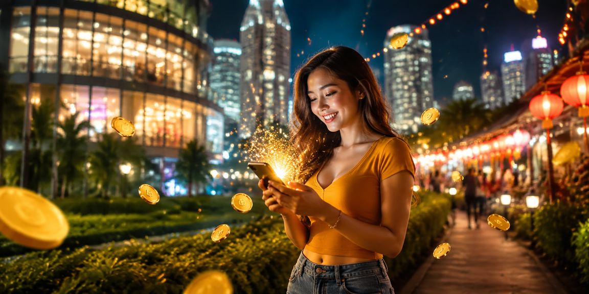 A player in Petaling Jaya using their phone responsibly to enjoy online casino gaming